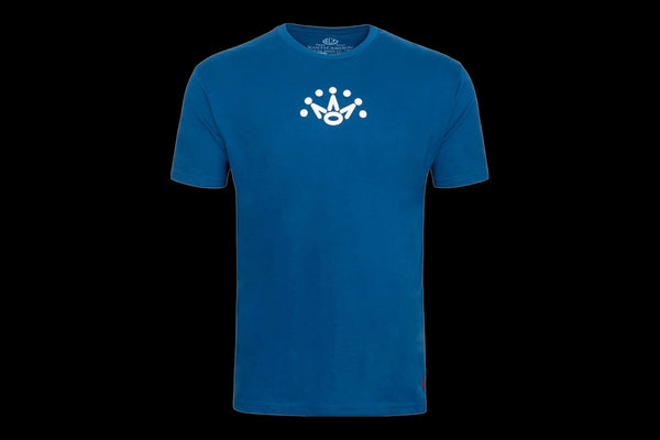 T-SHIRT-MENS T-SHIRT -CROWN -COOL BLUE -SMALL