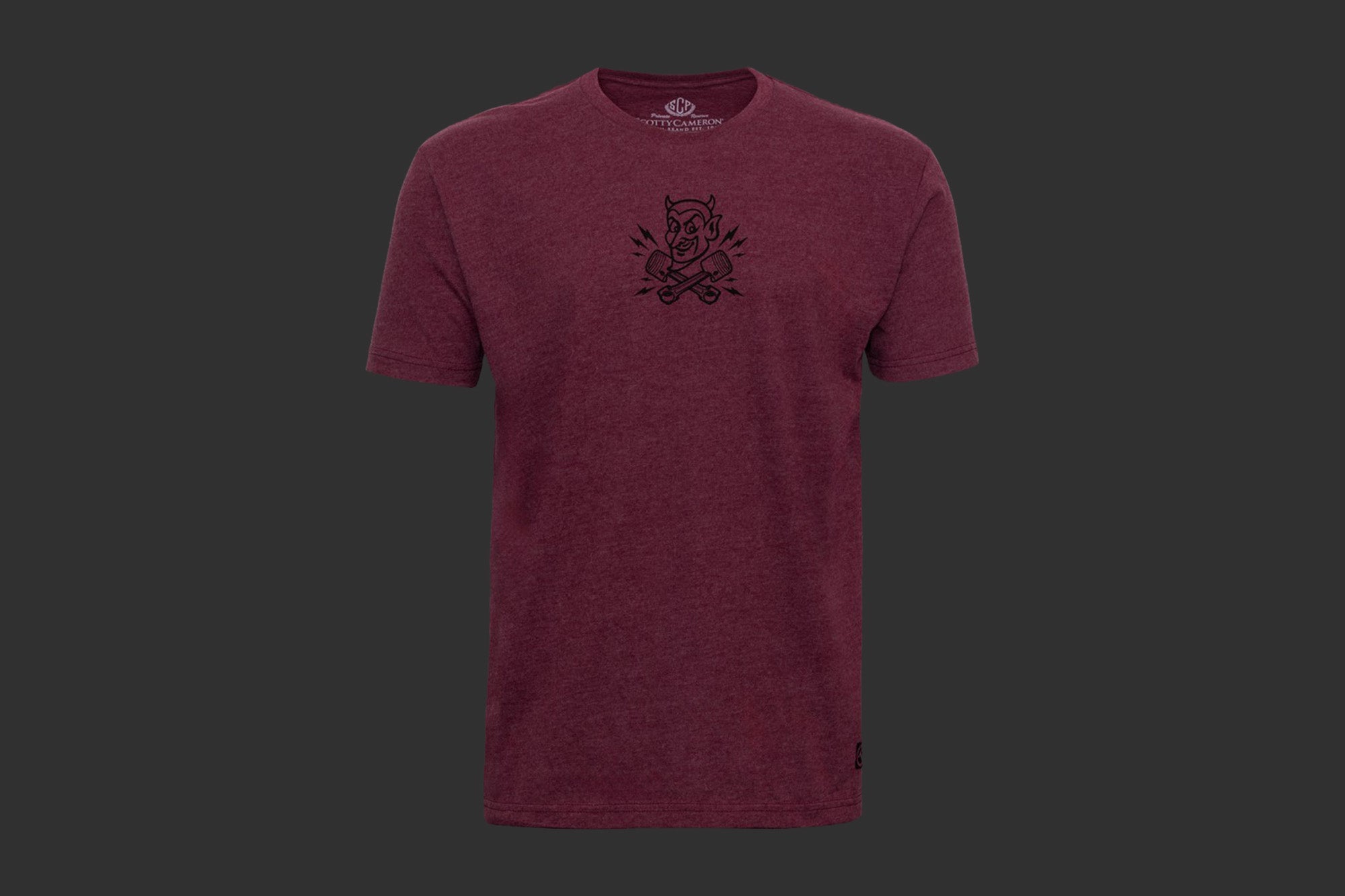 T-SHIRT - SPEED DEMON HEATHER MAROON T-SHIRT