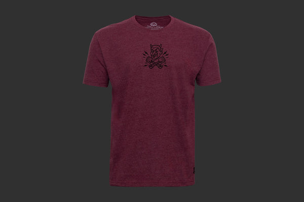 T-SHIRT - SPEED DEMON HEATHER MAROON T-SHIRT