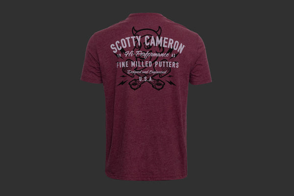 T-SHIRT - SPEED DEMON HEATHER MAROON T-SHIRT